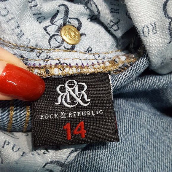 Rock Republic 5 Pockets Jean Sz 14 - Picture 7 of 8